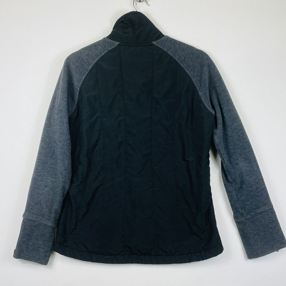 Prana Jacket Womens Large Black Grey Quilted Hybrid Full Zip Gorpcore Outdoor - Picture 4 of 6